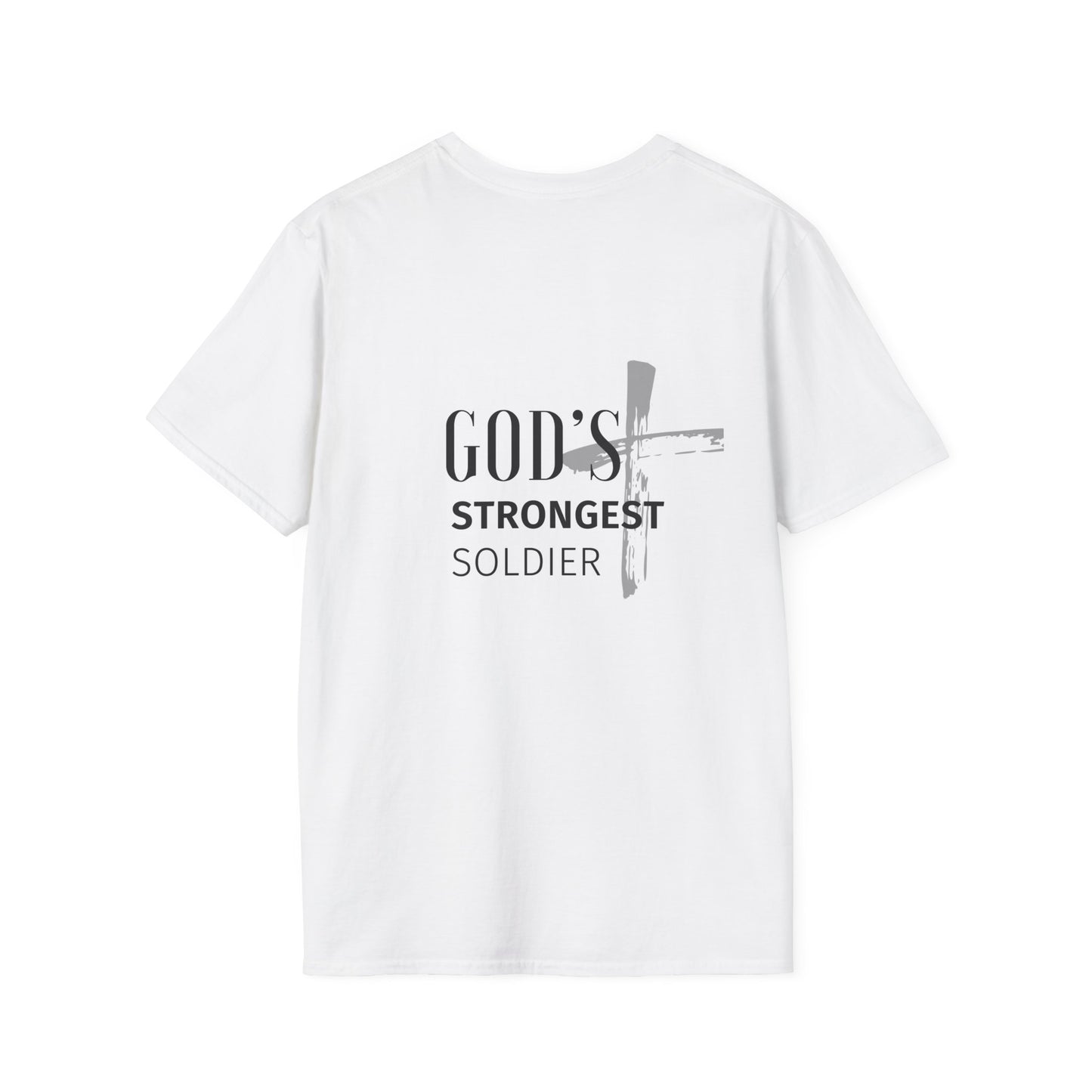 God's Strongest Soldier Unisex Softstyle T-Shirt - Faith Inspired Apparel